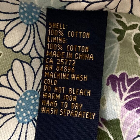 Dex Women's Army Style Jacket Size M Pockets Floral Lining Embroidery Detail - Picture 9 of 9